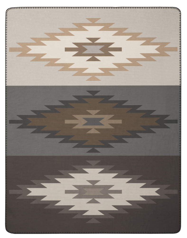 Biederlack Wohn- und Kuscheldecke 'Pure Ethno' 150 x 200 cm Natur